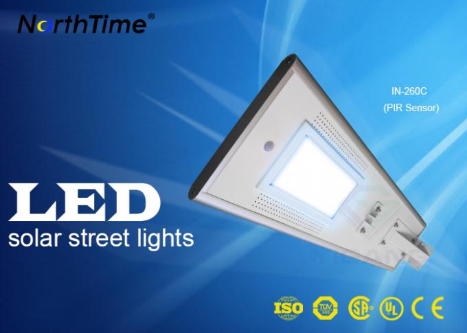Infrared Motion Sensor LED Solar Street Lights , Solar Panel Outdoor Lights