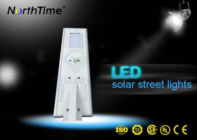Bridgelux LED Chips Smart Solar Street Light Lithium Battery 12V 35AH