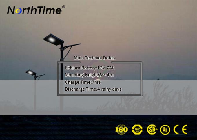Bridgelux 45mil Solar Garden Street Lights , Automatic Solar Street Light