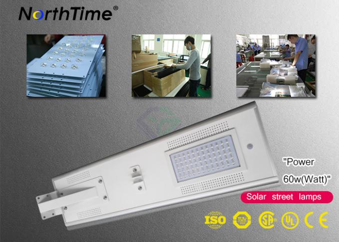 60W Automatic Switch Solar Powered Road Lamps Infrared Motion Sensor