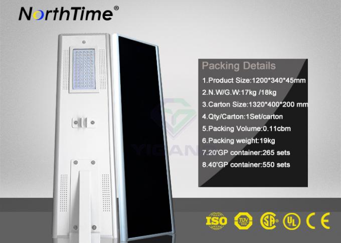60W Automatic Switch Solar Powered Road Lamps Infrared Motion Sensor