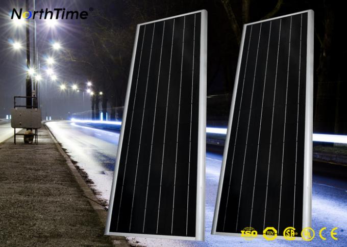 6500k-7000k  9000LM Solar Panel Street Lights with Lithium Battery 60AH