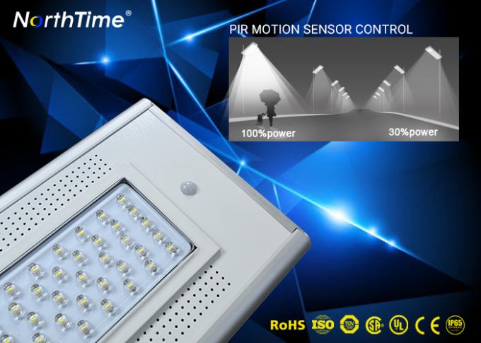 6000LM IP65 Integrated Solar LED Street Lamp With PIR Motion Sensor