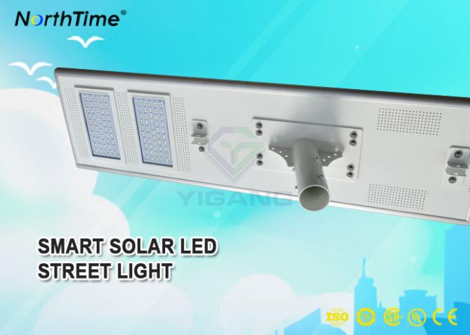 100W IP65 Smart Phone Control LED Solar Street Lights With Bridgelux LED Chips