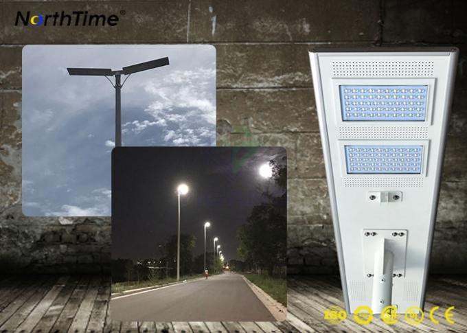 100W Energy Saving Solar Powered LED Street Lights With Controller & Li Battery