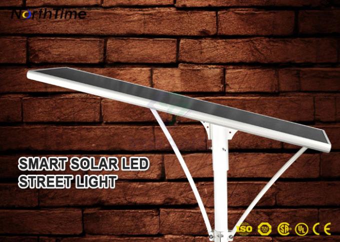 100W IP65 Integrated Solar Street Light With Bridgelux LED Chips Lithium Battery