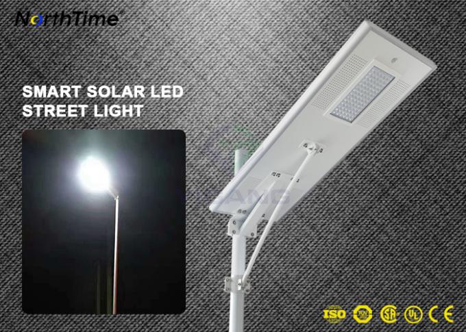 Solar Integrated Street Light With Solarworld Panel , Bridgelux LED Chips 7500 - 8000LM