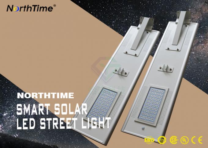 50W Portable LED Solar Street Lights High Luminous Efficiency 100LM / W