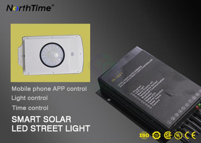 600LM 6 Watt Solar Powered Street Light , Integrated LED Road Lamp