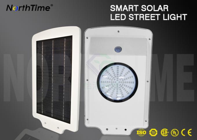 600LM 6 Watt Solar Powered Street Light , Integrated LED Road Lamp