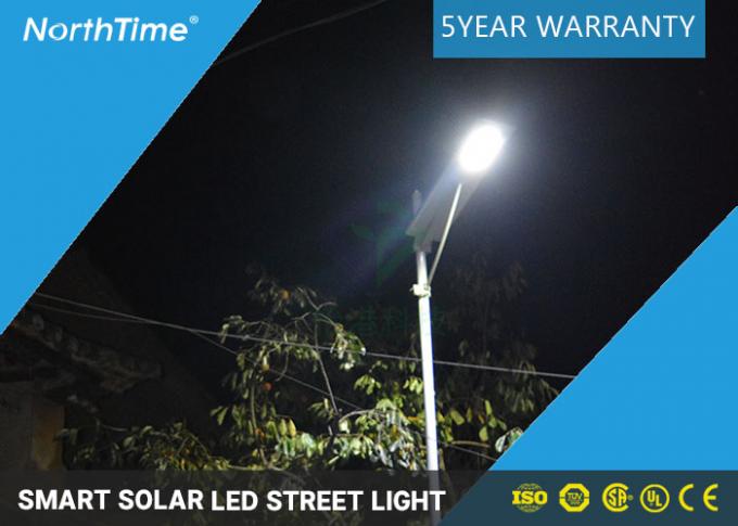 Energy Saving Integrated Solar Street Light 30W Auto On / Off Dusk To Dawn With PIR Motion Sensor