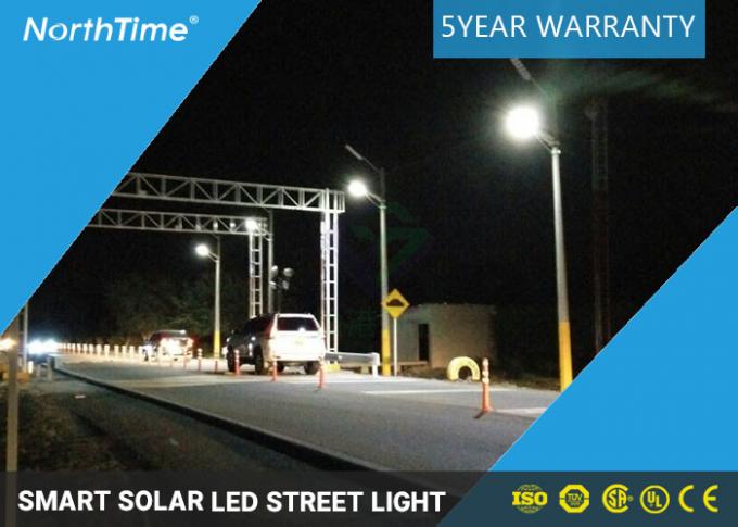 Energy Saving Integrated Solar Street Light 30W Auto On / Off Dusk To Dawn With PIR Motion Sensor