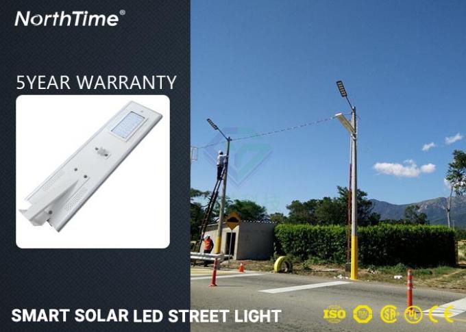 Aluminum LED Solar Street Light All In One 30 Watt with Motion Sensor Super Bright