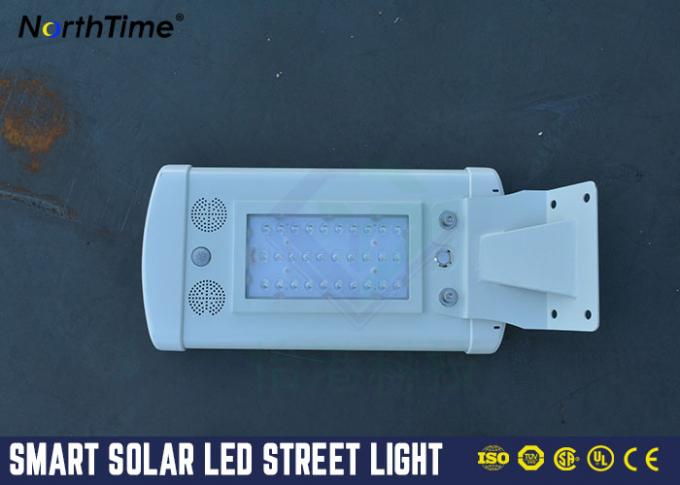 1000 - 1500 Lumen All In One LED Street Light Monocrystalline Solar Panels 10W