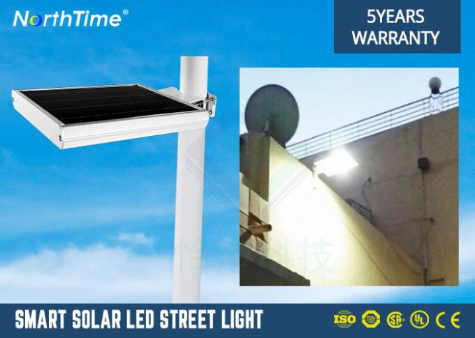 High Bright 4M 12 Watt LED Solar Powered Street Lamp With US Bridgelux 45mil