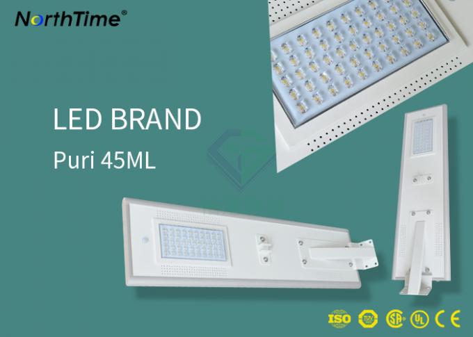 5200 Lumens 50W LED Integrated All in One Solar Street Light with 5 Years Warranty​