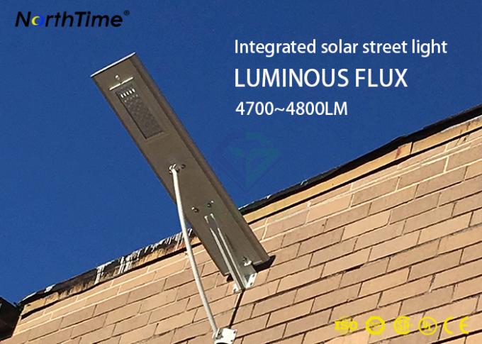 Bridgelux 50pcs Led Street Light With Solar Panel 50 Watt 5200LM Environmental Protection