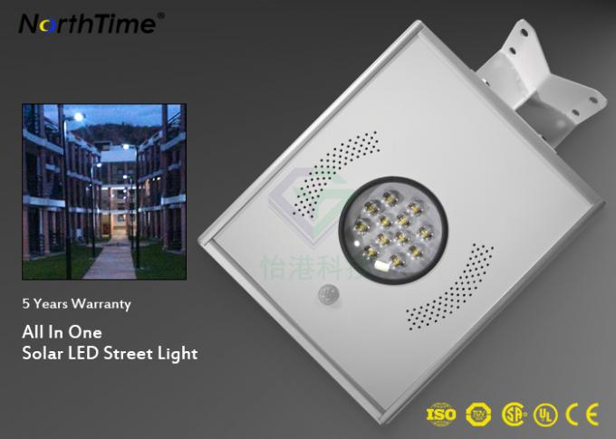 Cool White Aluminium Alloy Integrated Solar Street Light / Solar Road Lamp