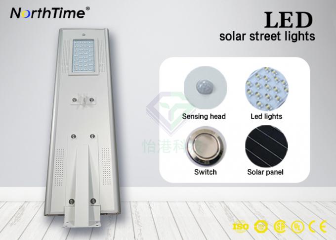 Bridgelux 80W Solar Integrated Street Light / All In One Solar Road Lamp