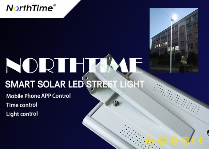 Garden Solar Panel Street Lights 50W Phone App Control Through Bluetooth
