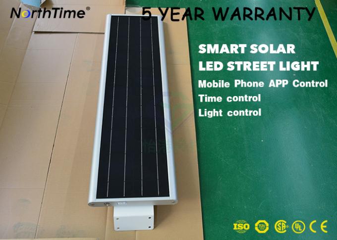 Intelligent Integrated Solar Street Light , 40 W Germany Solarworld Solar Powered Parking Lot Lights