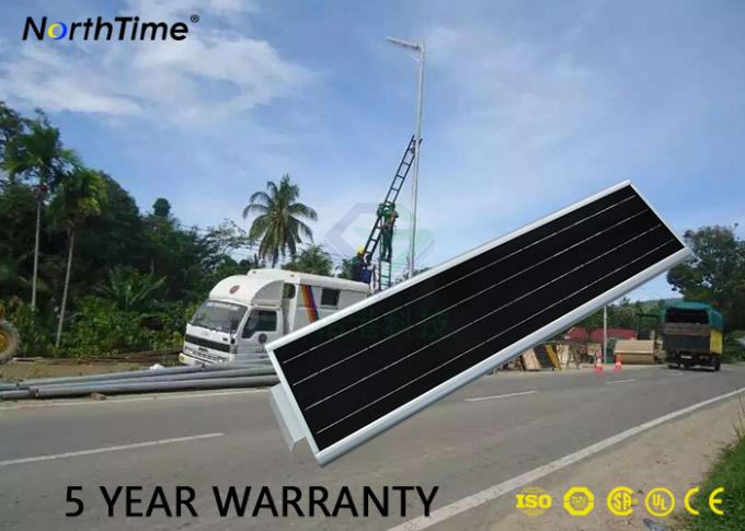6000K 18 Volt 40W Street Light With Solar Panel Aluminum Alloy Material