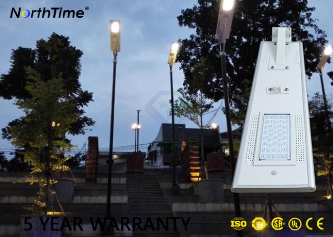 6000K 18 Volt 40W Street Light With Solar Panel Aluminum Alloy Material