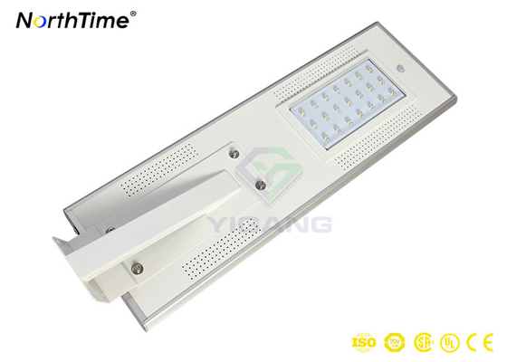 China Stand Alone Integrated Solar Street Light Outdoor LED Lighting With PIR Motion Sensor supplier