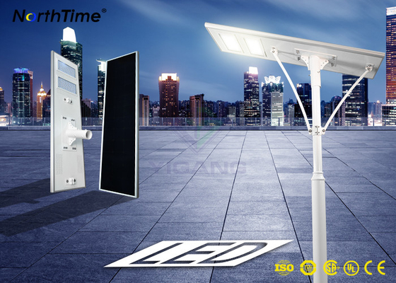 China 50000 Hours 12V 80AH Lithium Battery 7 Rainy Days Solar Led Street Light With Solar Panel supplier