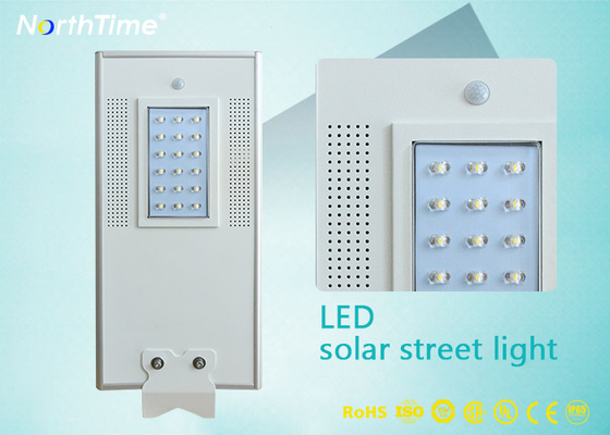 China All in One Solar Panel Street Lights LED Luminaires with Lithium Battery / PIR Motion Sensor supplier