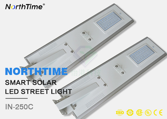 China 50W Portable LED Solar Street Lights High Luminous Efficiency 100LM / W supplier