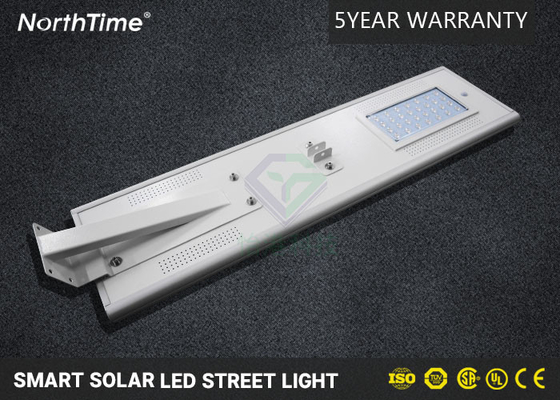 China Energy Saving Integrated Solar Street Light 30W Auto On / Off Dusk To Dawn With PIR Motion Sensor supplier