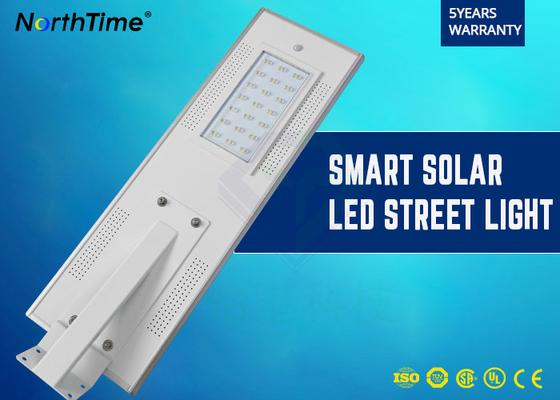 China 85 CRI 6500K Smart Remote Control Solar Powered LED Street Lights For Country Road supplier