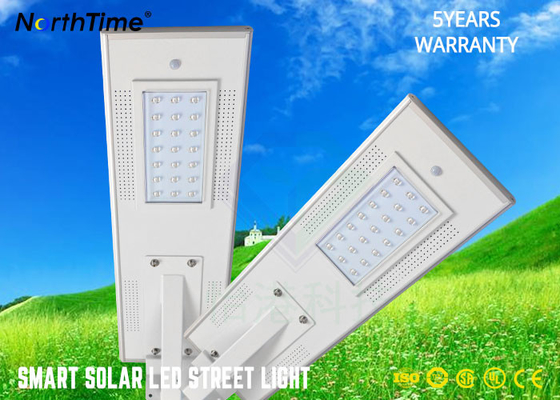China 7000K 2700lm PIR Sensor Solar Powered LED Street Lights With 5 Years Warranty supplier