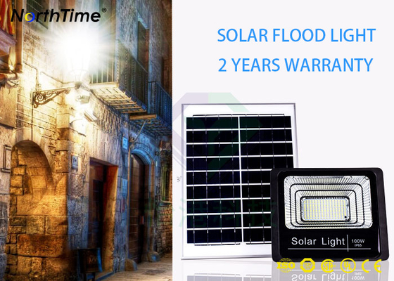 China 100W IP65 Waterproof All In One Solar Flood Lights For Outdoor Garden supplier