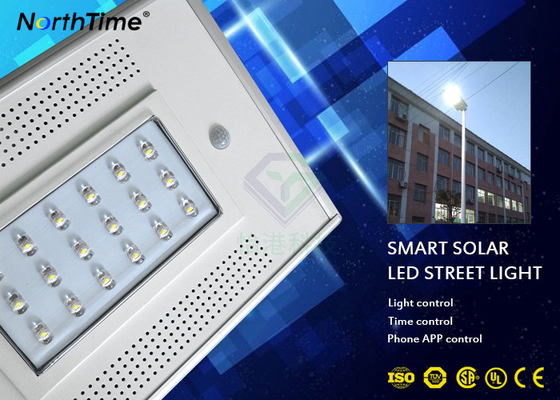 China 1900LM 18w LED Street Light With Pole Solar Panel 12v 13ah Lithium Battery supplier