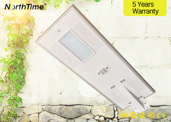 China All In One Solar Outdoor Light 80W Solar Street LED Light With 100W Mono Panel supplier