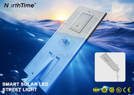 Phone APP Control System Smart Solar Street Light With Bridgelux LED Chips 8000LM