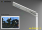 85 Ra Pure White Outdoor Solar Street Lights With PIR Sensor For School supplier
