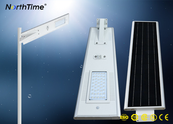 China All in One Smart 40 Watt High Lumen Solar Lights with Lithium Battery factory