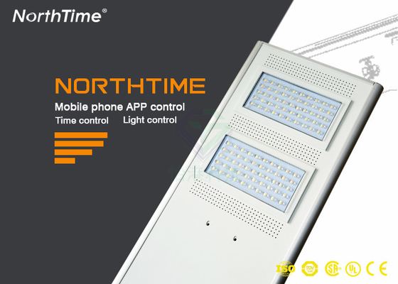 China Bridgelux  90W All In One Solar Led Street Light with Adaptive Lighting System factory