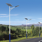 8000~15000lm luminousflux Aluminum Alloy Integrated Solar light led Street Light Built In Lithium Battery