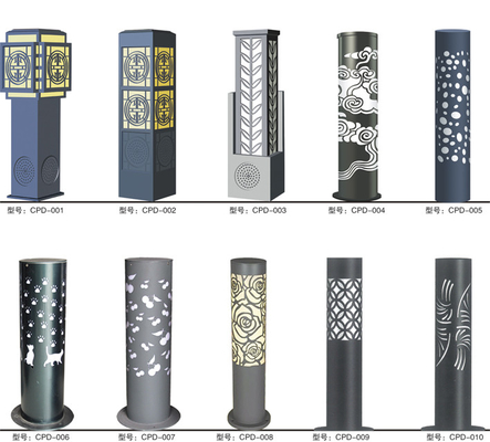 High quality IP65 Outdoor Solar Lawn Lamps led courtyard Lights Low Voltage DC Power more than 100km/h wind resistance
