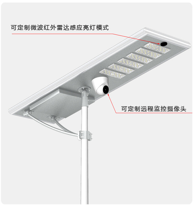 40w All In One Integrated Solar Street Light 8m 9m 10m 11m 12m 60 Wp